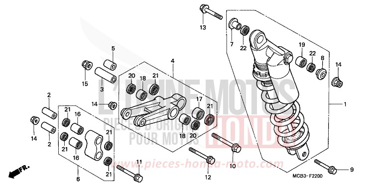REAR CUSHION for Transalp 650 BUD GREEN METALLIC (GY120) from 2000